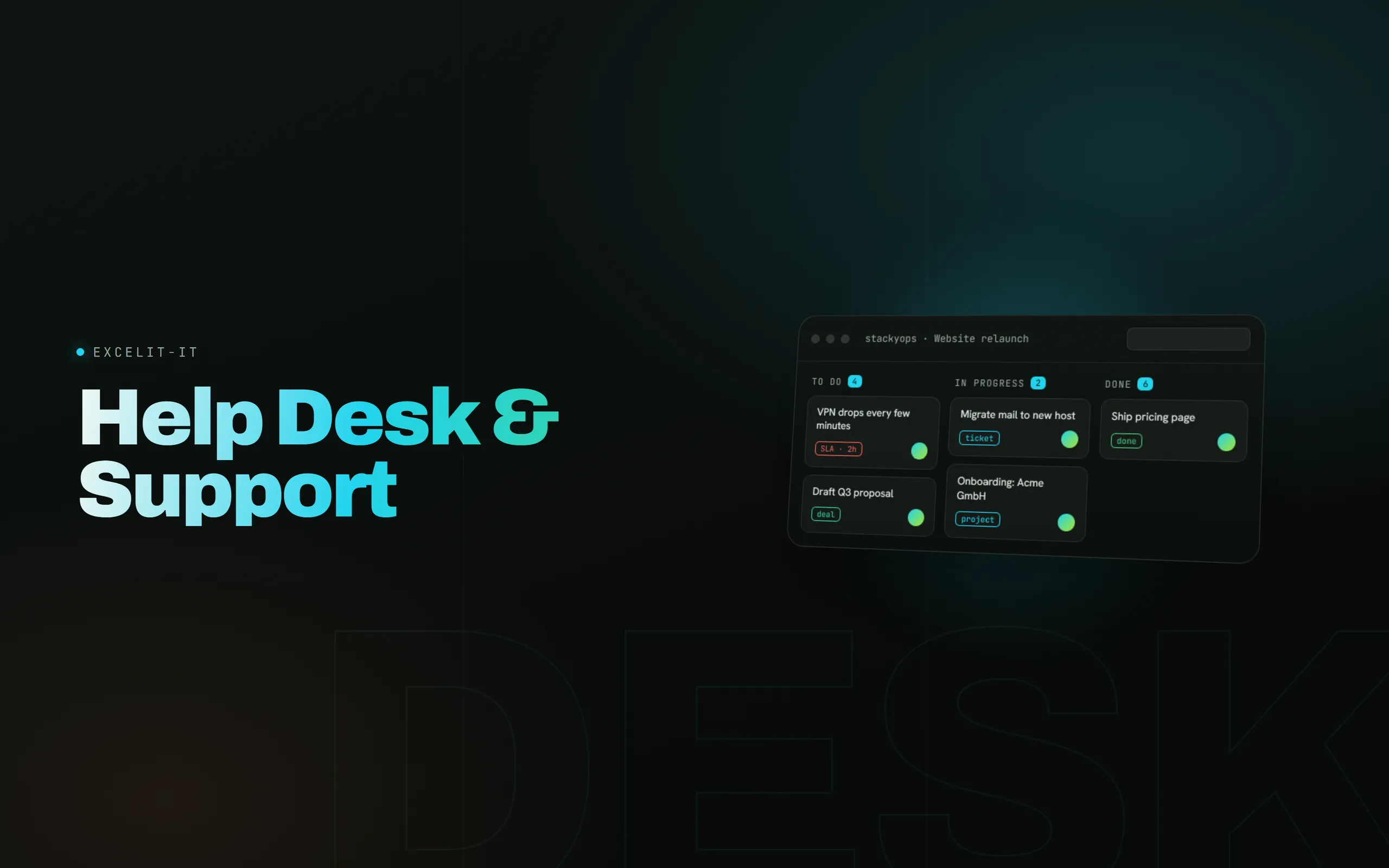 Help Desk & Support – Vorschau