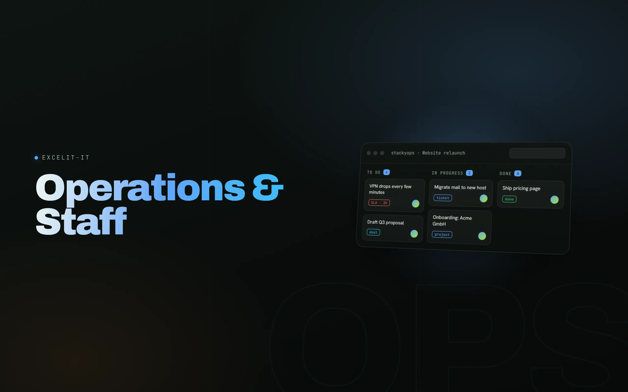 Operations & Staff – Vorschau