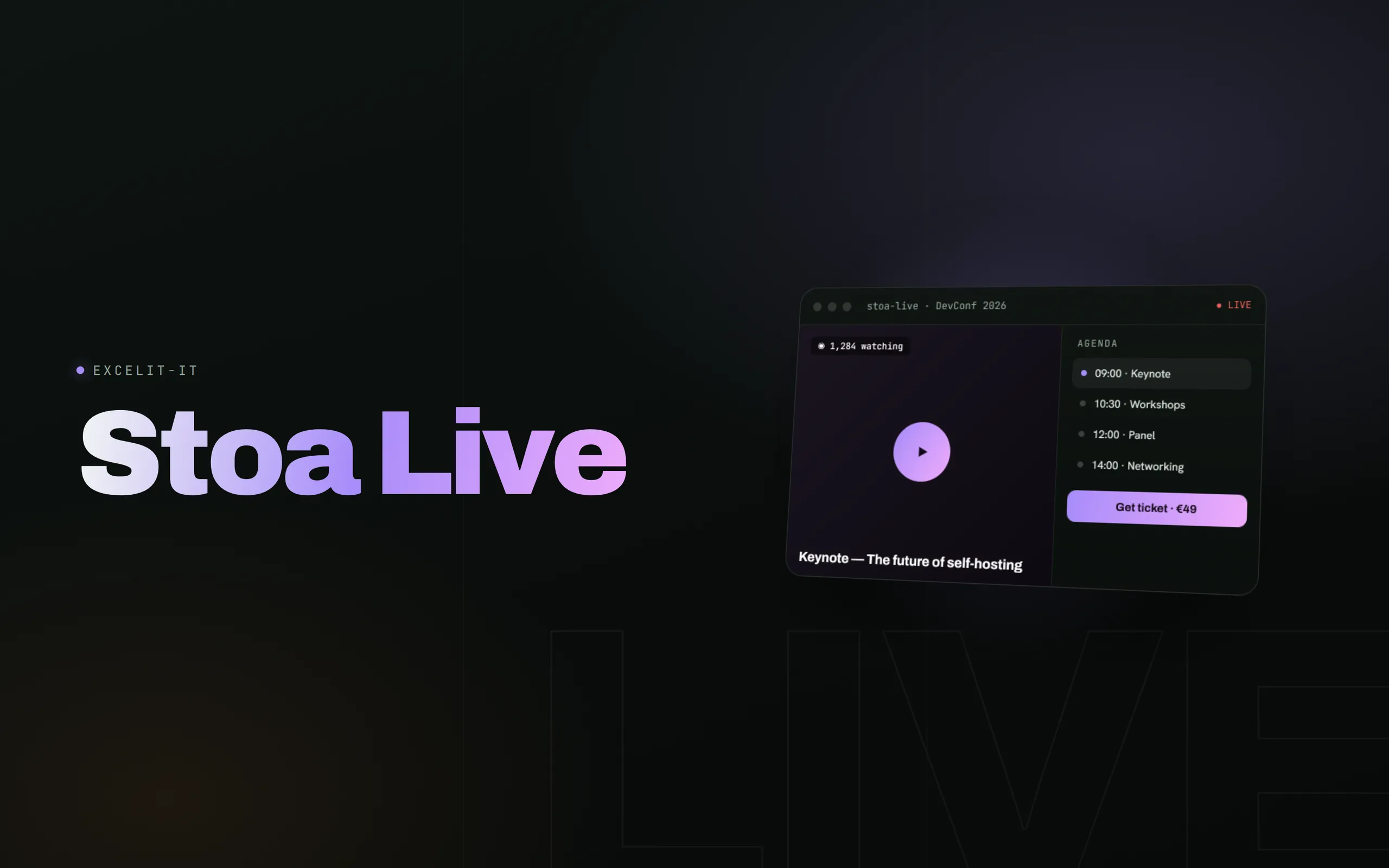Stoa Live – Vorschau