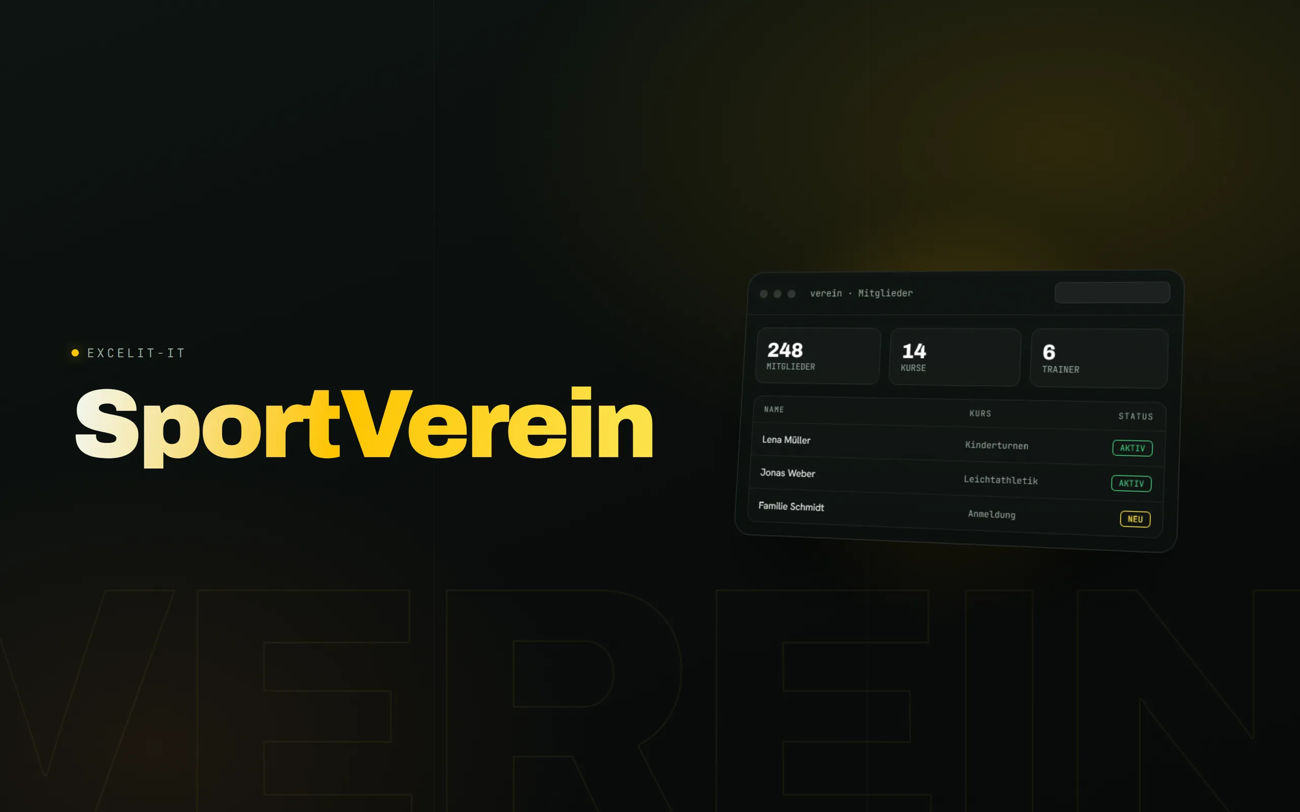 SportVerein – Vorschau